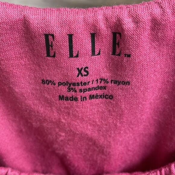 Elle Ladies Tiered Scoop Neckline Top, Ladies Size XS, Dusty Rose Pink - Picture 5 of 5